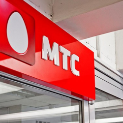 МТС. Производство вывески с логотипом