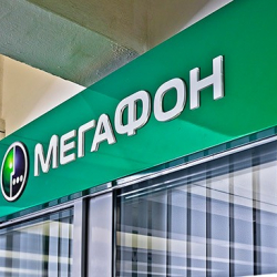 Мегафон. Производство вывески с логотипом